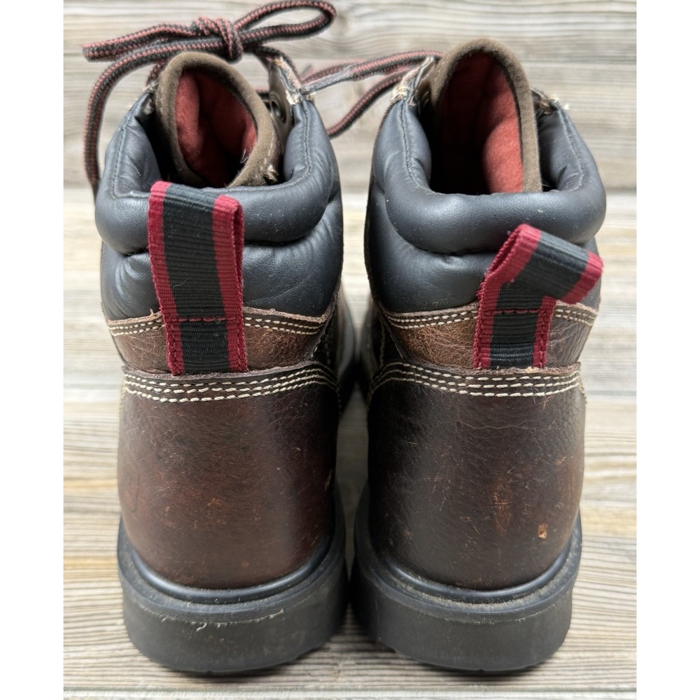 C.E. SCHMIDT Work Boots Women's Brown Leather Steel Toe Lace-Up Size 8 - Picture 4 of 16
